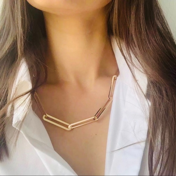 BaubleBar Jewelry - 🍋2/$30 New Gold Link Necklace